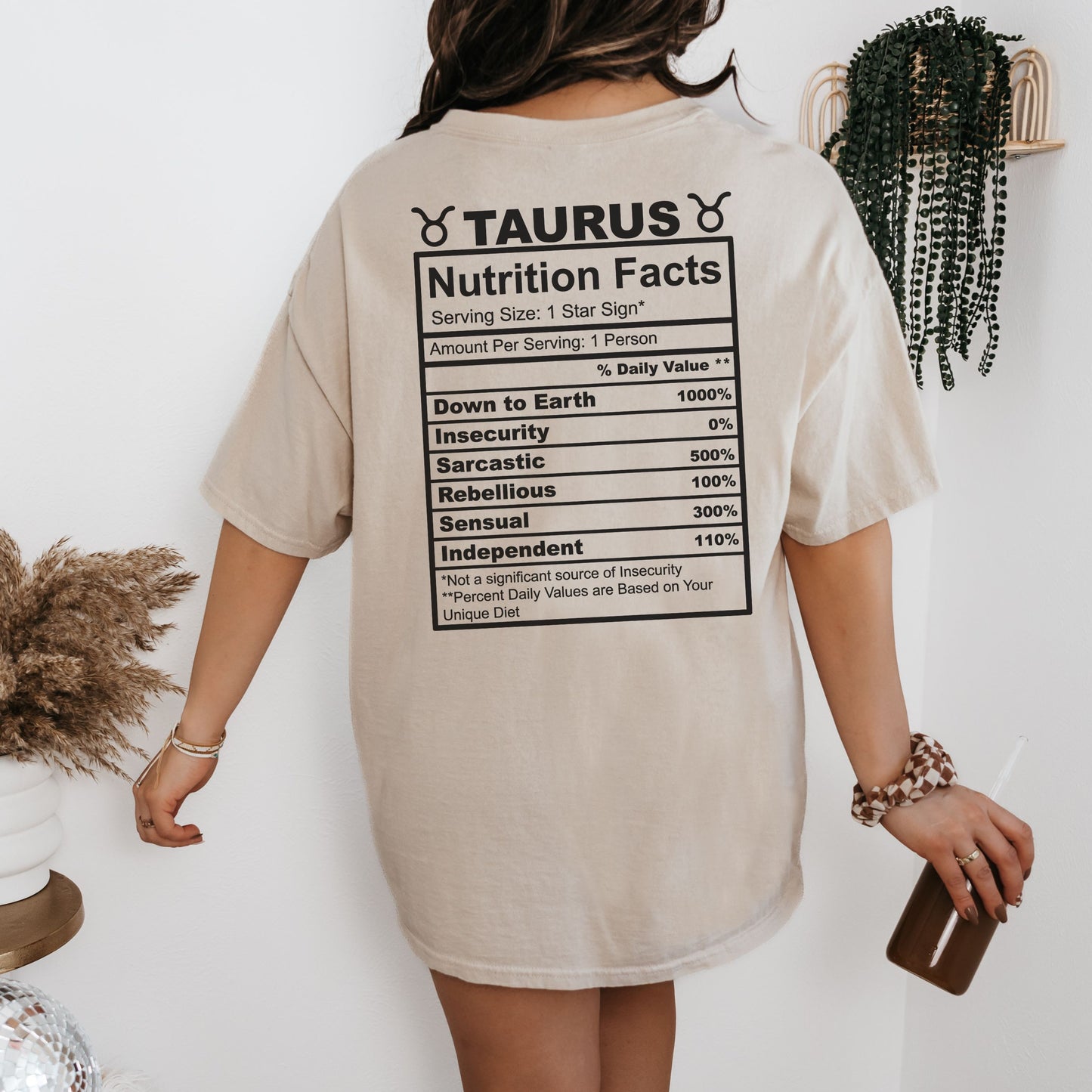 Taurus Zodiac Nutrition Facts T-Shirt | Unisex Softstyle Tee for Astrology Lovers