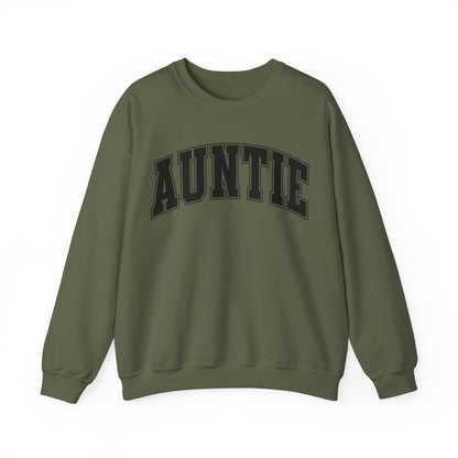 Retro College AUNTIE Graphic Crewneck Sweatshirt